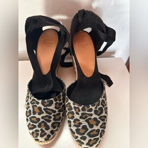 Castañer Leopard Print Women's Espadrille Shoes